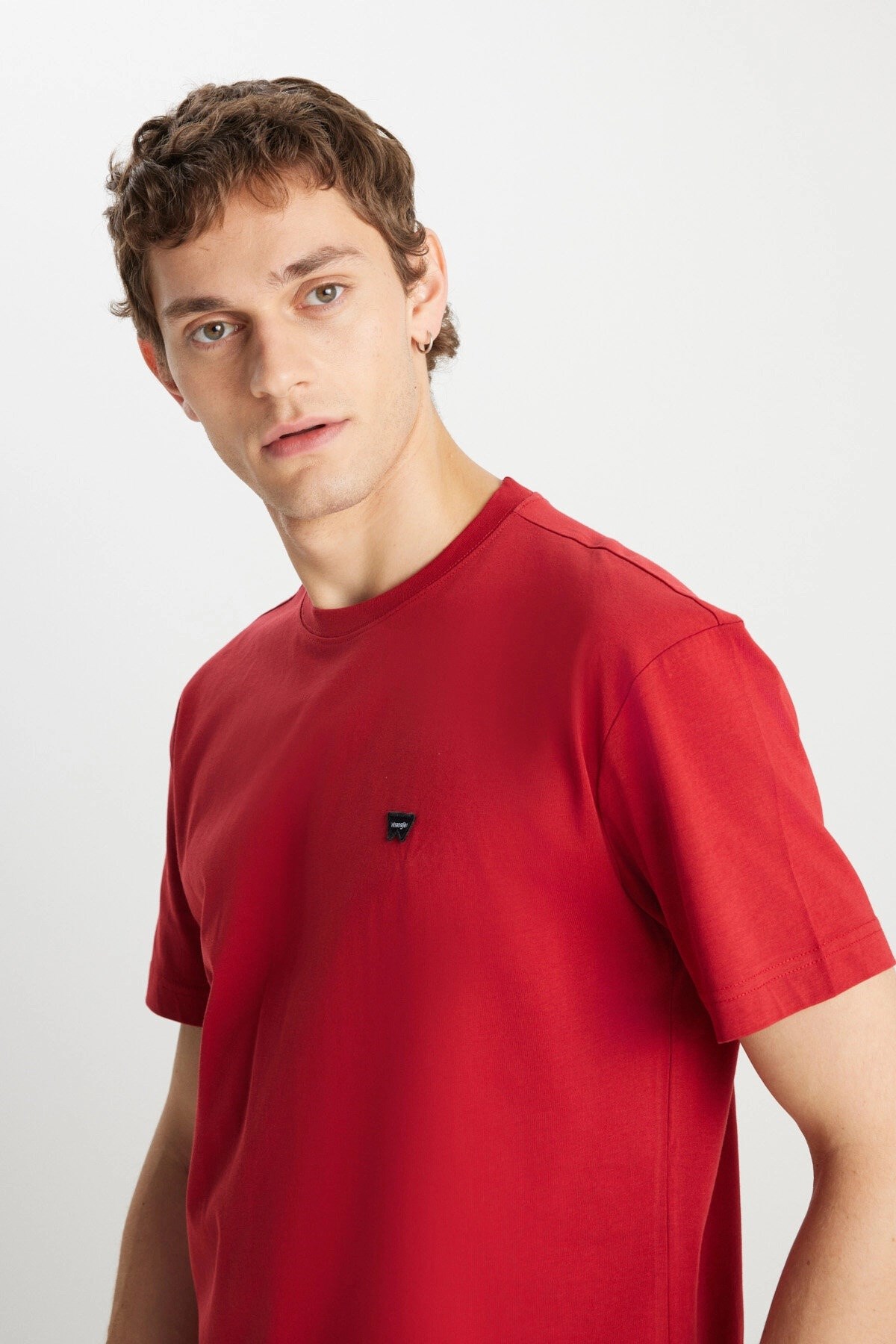 Wrangler Small Logo Bisiklet Yaka T-shirt W7NM203877600