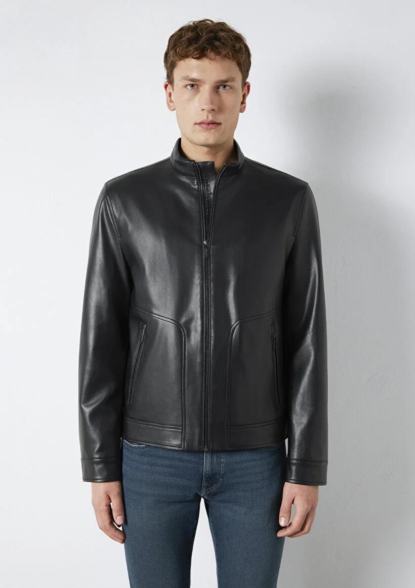 Mavi Suni Deri Slim Fit Mont-0110789-71379