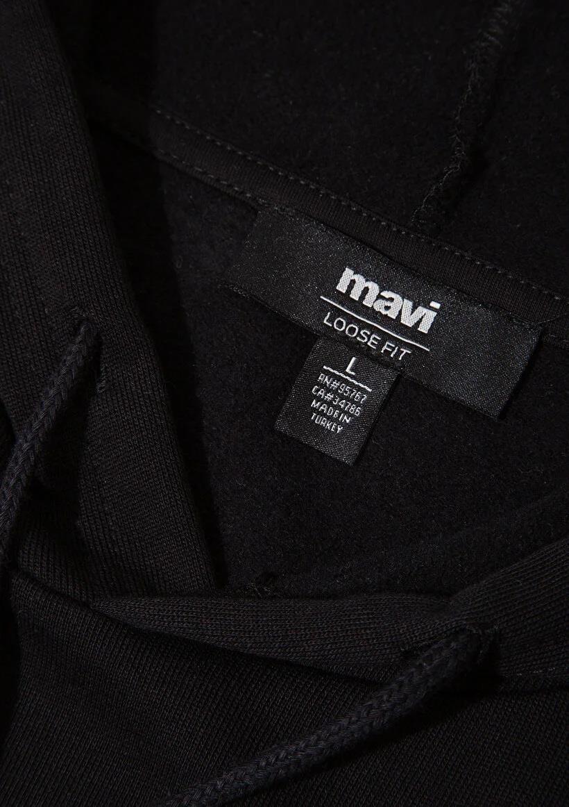 Mavi Mavi 1991 Kapüşonlu  Siyah Erkek Sweatshirt 0S10397-900