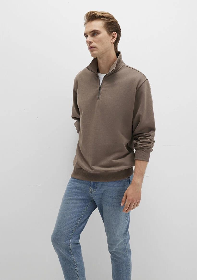 Mavi Half Zıp  Walnut Erkek Sweatshirt 0S10419-70380
