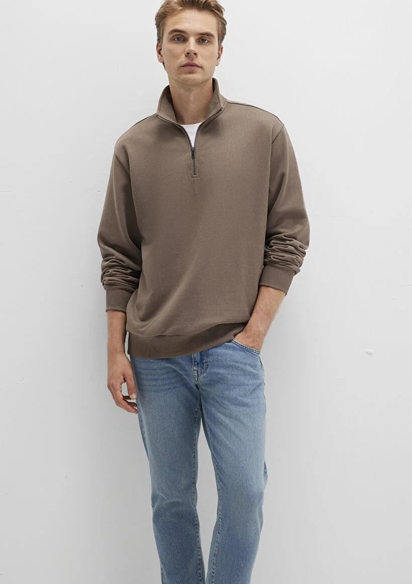 Mavi Half Zıp  Walnut Erkek Sweatshirt 0S10419-70380