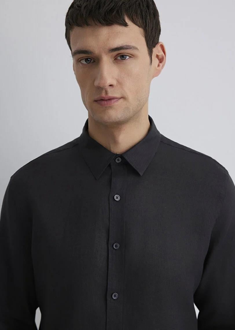 Mavi Erkek Uzun Kol Kot Gömlek 0211466-900