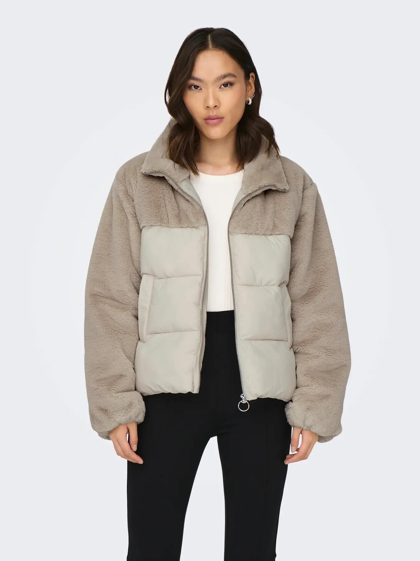 Only Onlwanja Fur Puffer Mıx  Noos Otw Kadın Mont 15292945