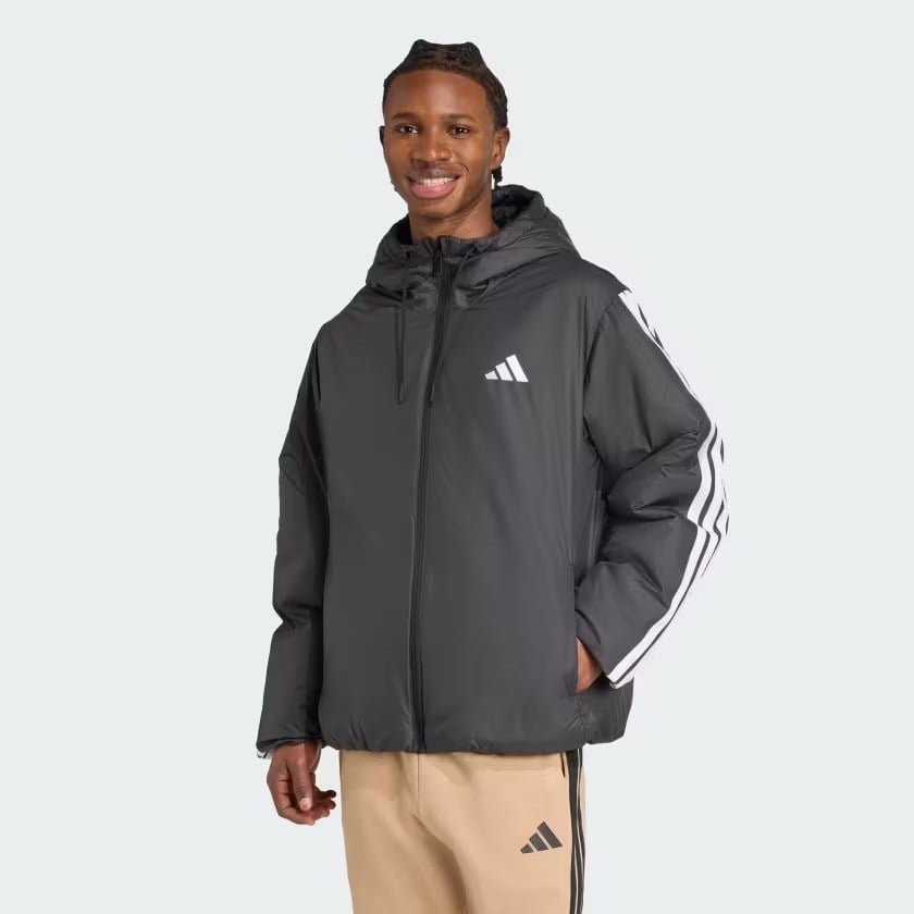 Adidas Ess 3S Ins Hd J  Black Erkek Mont JM4042