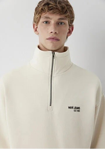 Mavi Mavi Jeans Half Zıp Erkek Sweatshirt 0S10678-70072
