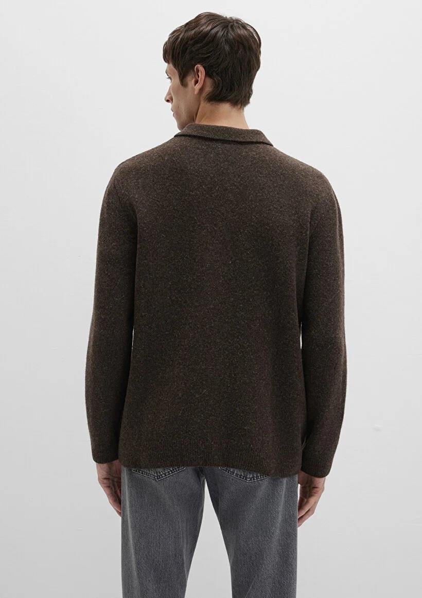 Mavi Polo Yaka Seal Brown Erkek Kazak 0710255-70251