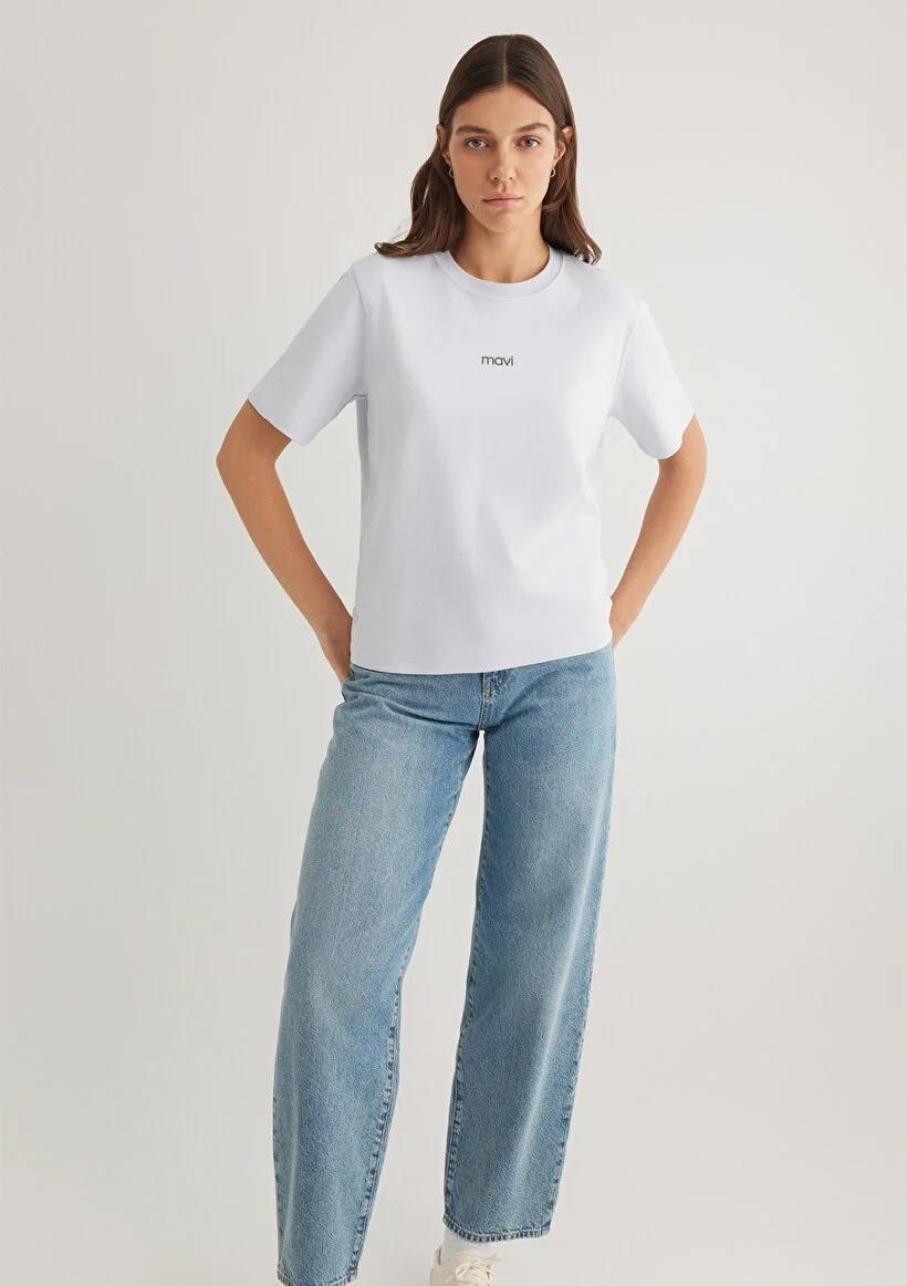 Mavi Logo Halogen Blue Kadın T-Shirt 1612829-89201