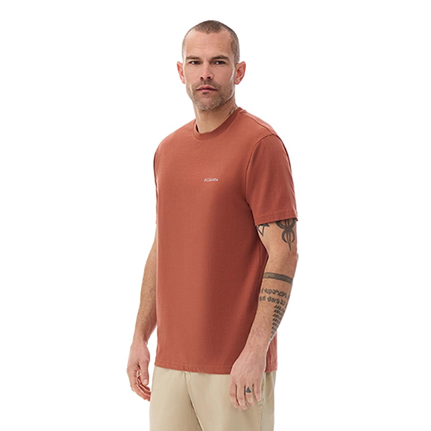 Columbia  Csc M Basıc Sm Logo Brushed Ss Tee Erkek Kısa Kollu T-Shirt