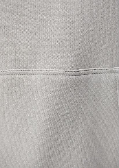 Mavi Kapşonlü Açık Kadın Sweatshirt