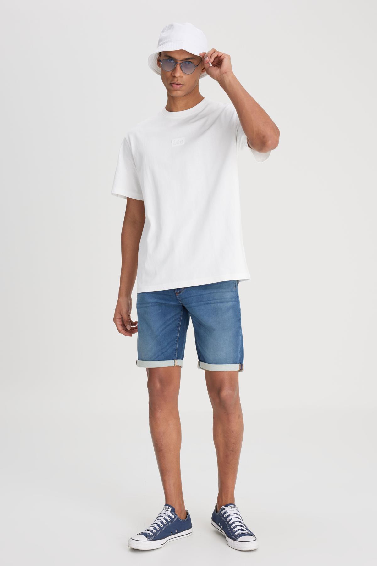 Lee Bisiklet Yaka Erkek T-shirt