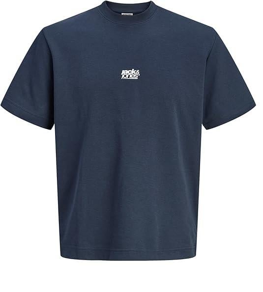 Jack Jones Jocbreeze Front Prınt Tee SS Crew Erkek T-shırt-12298989