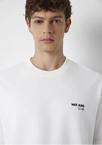 Mavi Jean Baskılı Erkek Oversize T-shirt-0613676-70057
