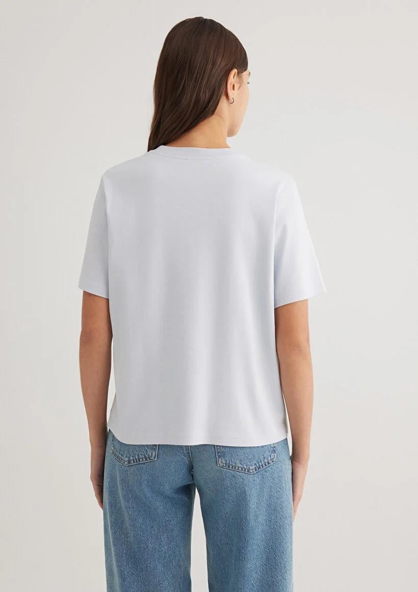 Mavi Logo Halogen Blue Kadın T-Shirt 1612829-89201