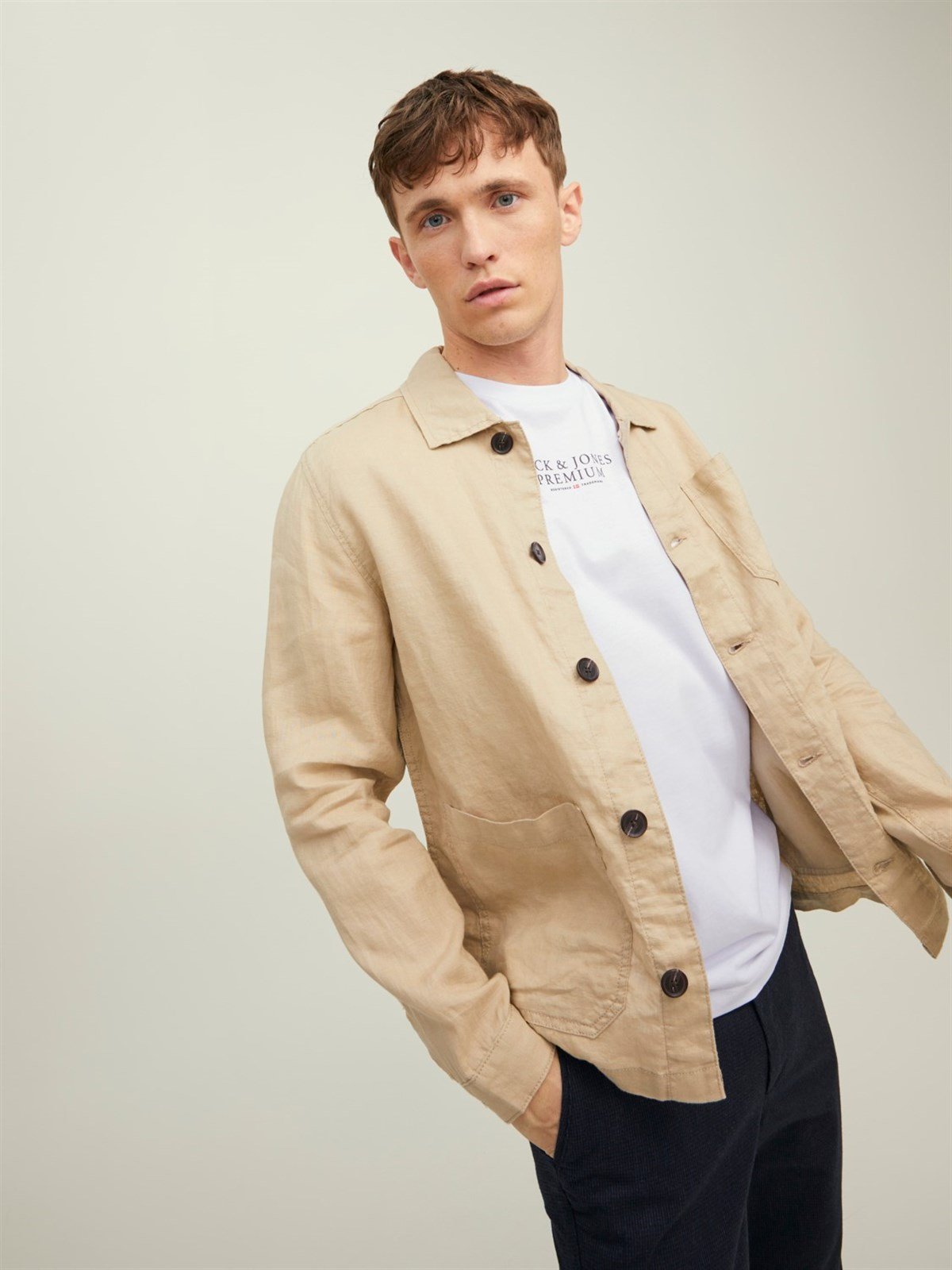 Jack&Jones Premıum Jprbluarchıe Ss Tee Crew Neck  Erkek T-Shirt