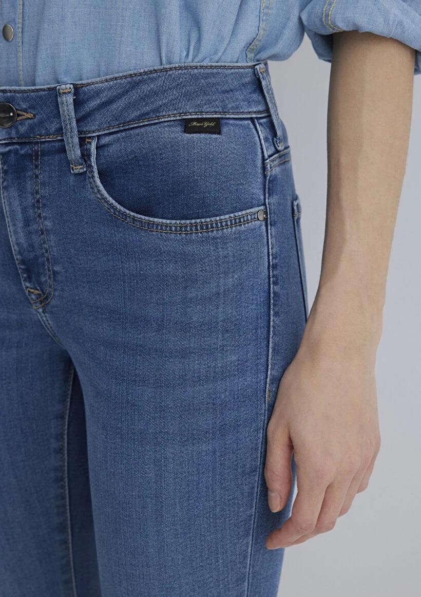 Mavi Tess Mid Brushed Gold Kadın Jean 100328-89570