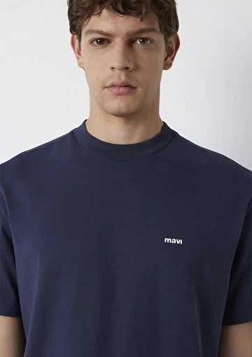 Mavi Mavi Baskılı  Gece Lacivert Erkek T-Shirt 0612216-70490