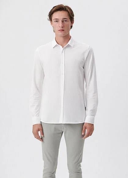 Mavi Uzun Kol Erkek Gömlek 0210329-620