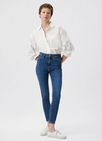 Mavi Serenay Dark Gold Shape Kadın Pantolon 100980-33687