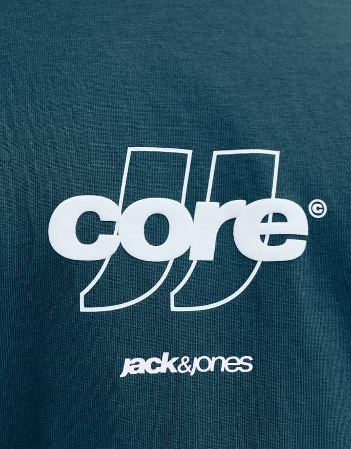 Jack&Jones Core Jcoclub Front Prınt Tee Ss Crew  Neck Erkek T-Shirt 12289868