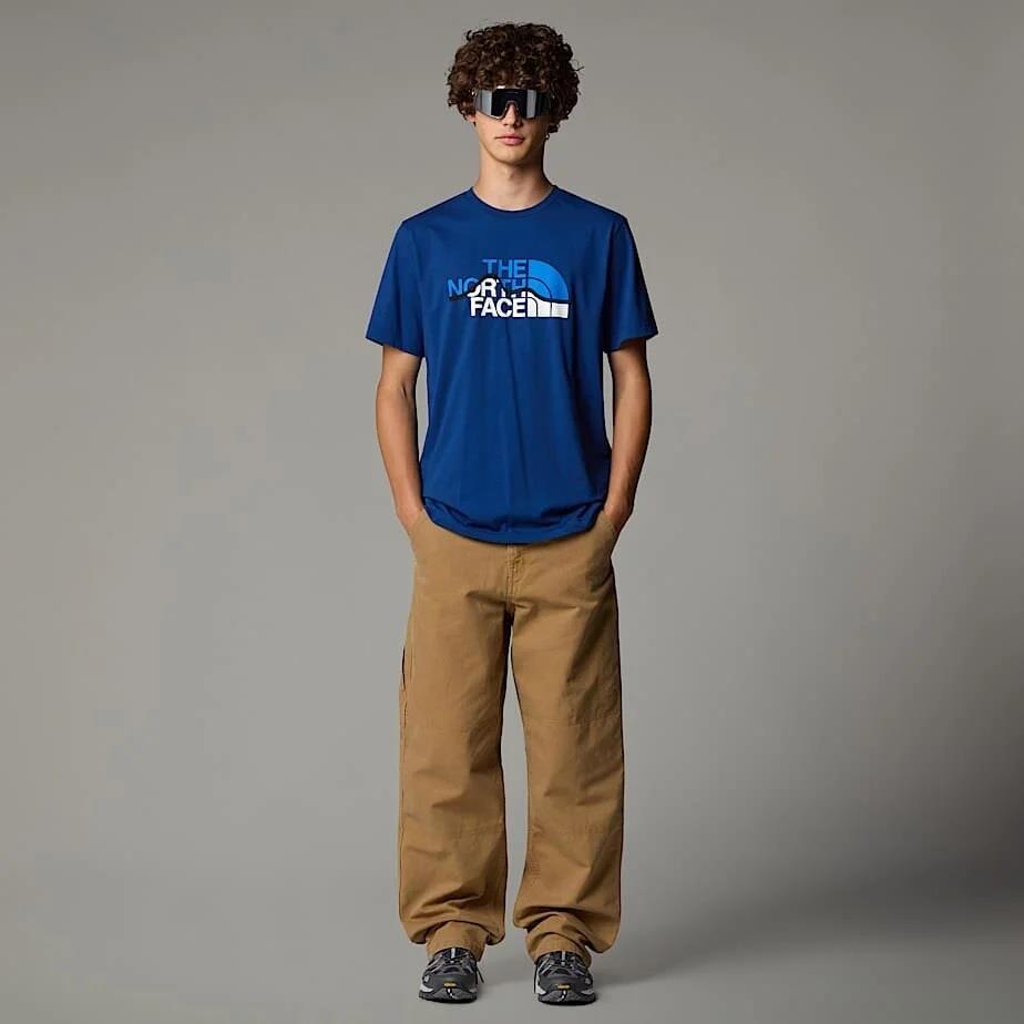 The North Face M Ss Mountaın Lıne Tee Erkek T-Shirt NF0A87NTD1R1