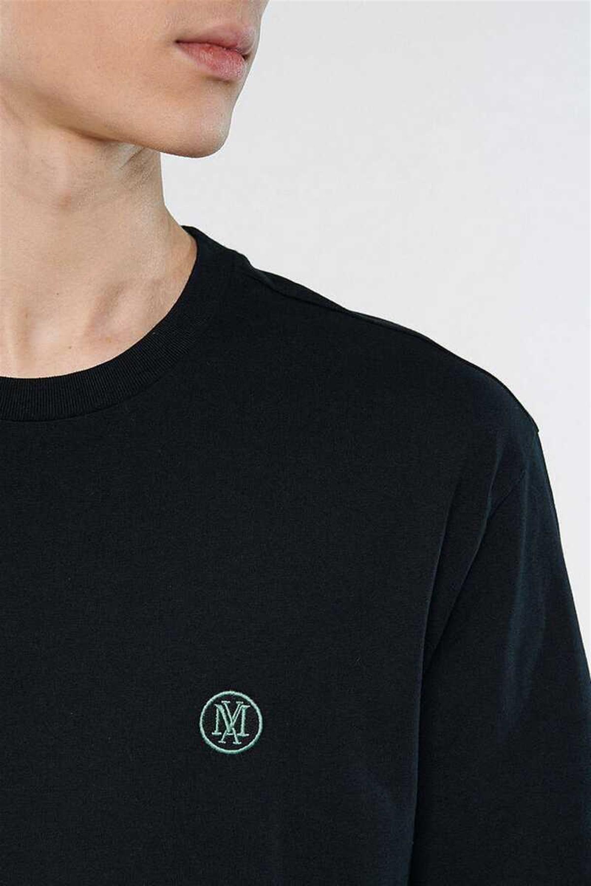 Mavi Logo Nakışlı  Siyah Erkek T-Shirt 067074-900