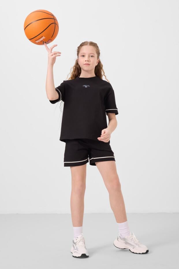 Tommy Life Kız Garson Şort Takım O Yaka/Sort T17KG-75183