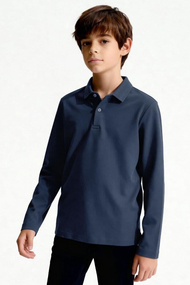 Tommy Life çocuk Polo Yaka Uzun Kol T-shirt