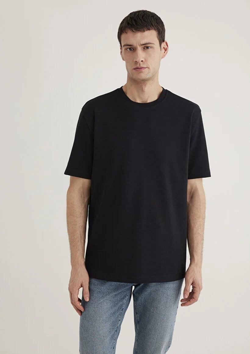 Mavi Kısa Kol  Siyah Erkek T-Shirt 0612731-900
