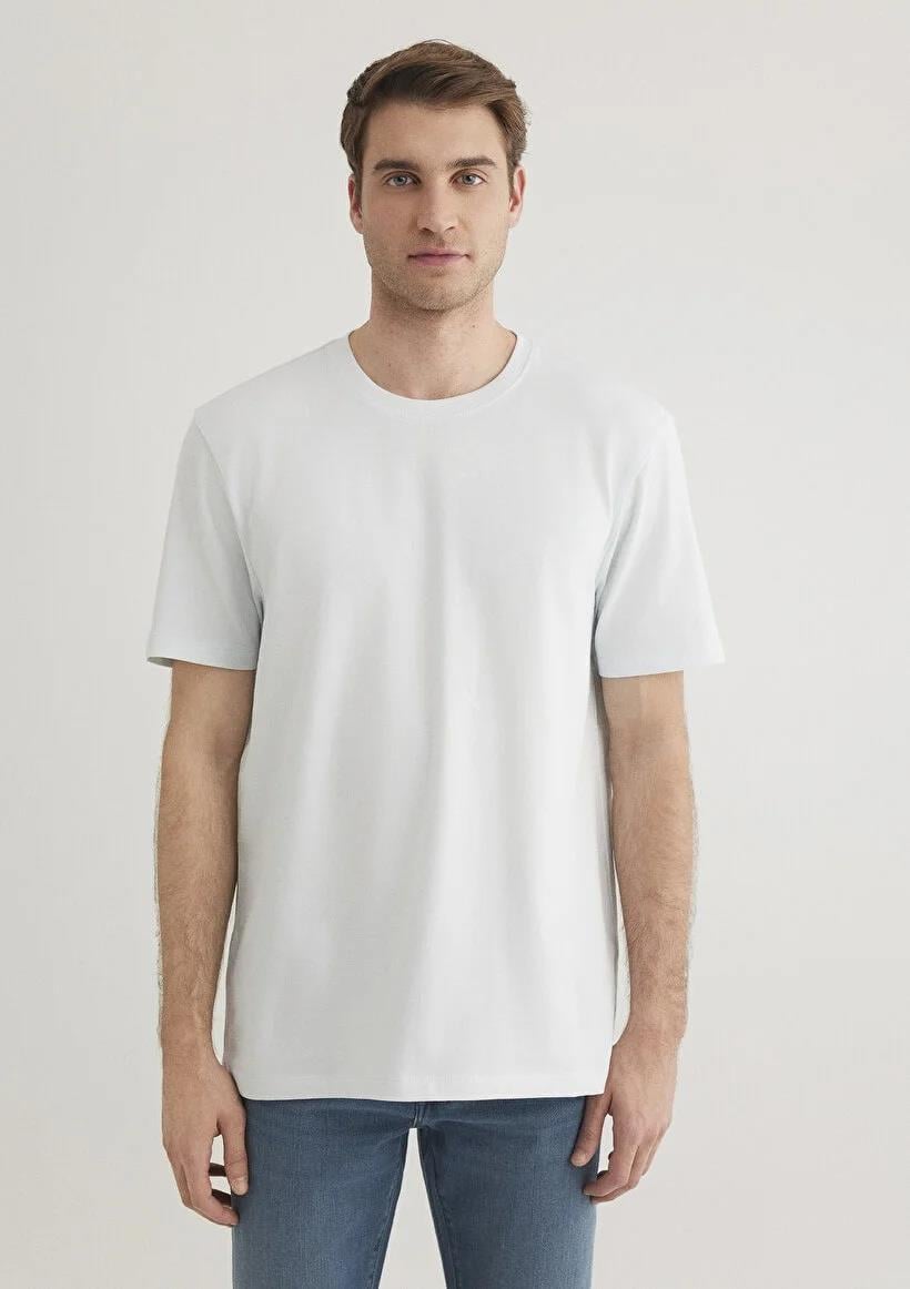 Mavi Basıc Bisiklet Yaka  Illusion Blue Erkek T-Shirt 0610252-70793