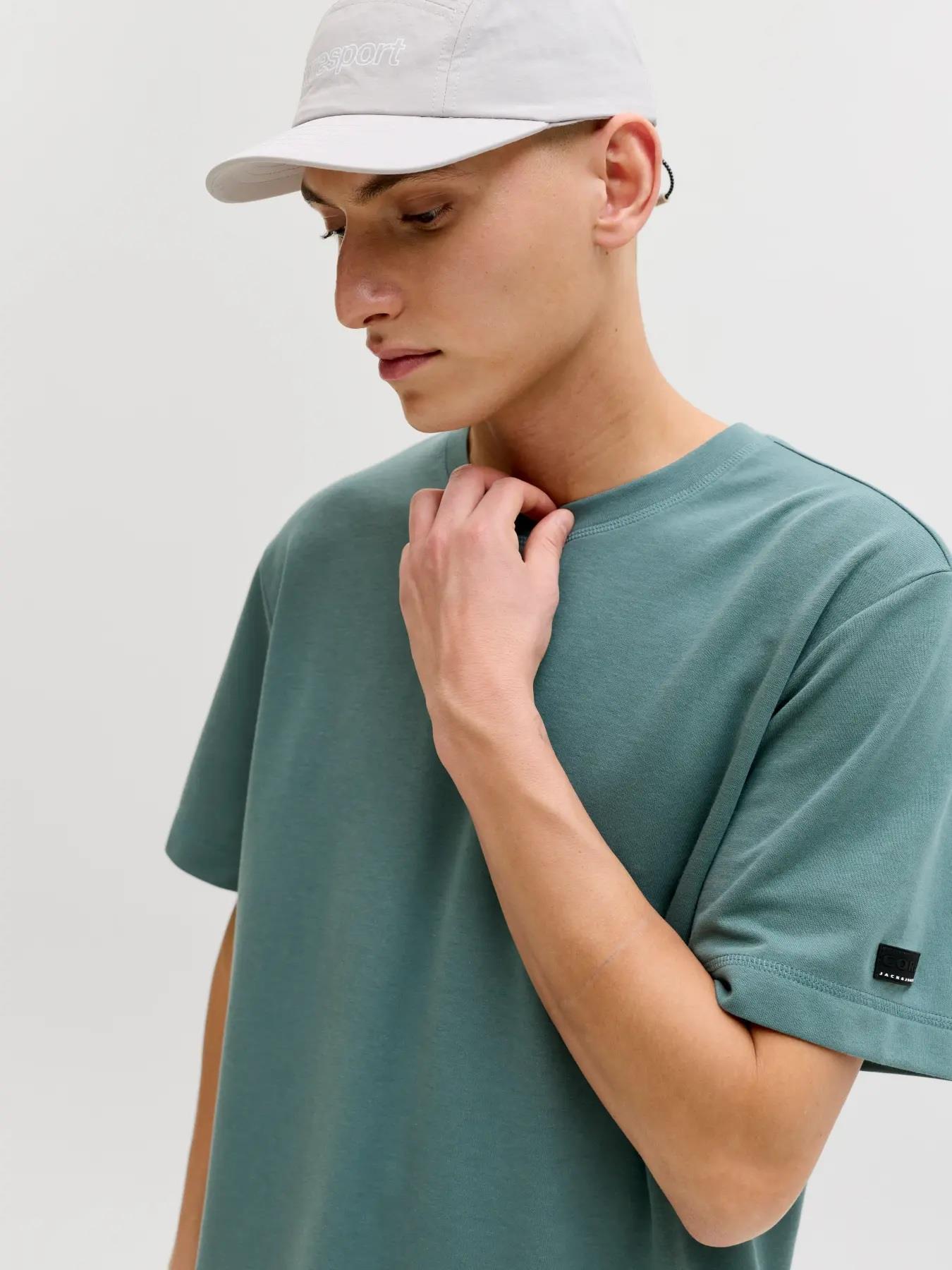 Jack Jones Jcofusıon Badge Tee SS Crew Neck LN Erkek T-Shırt-12289962