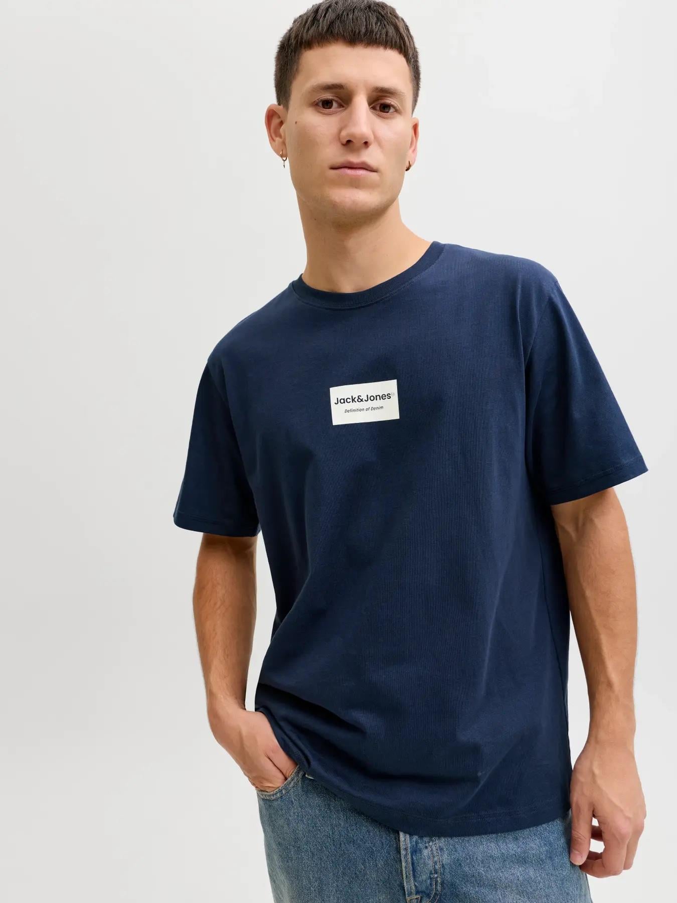 Jack&Jones Jjfrank Tee Ss Crew Neck Erkek T-Shirt 12288092