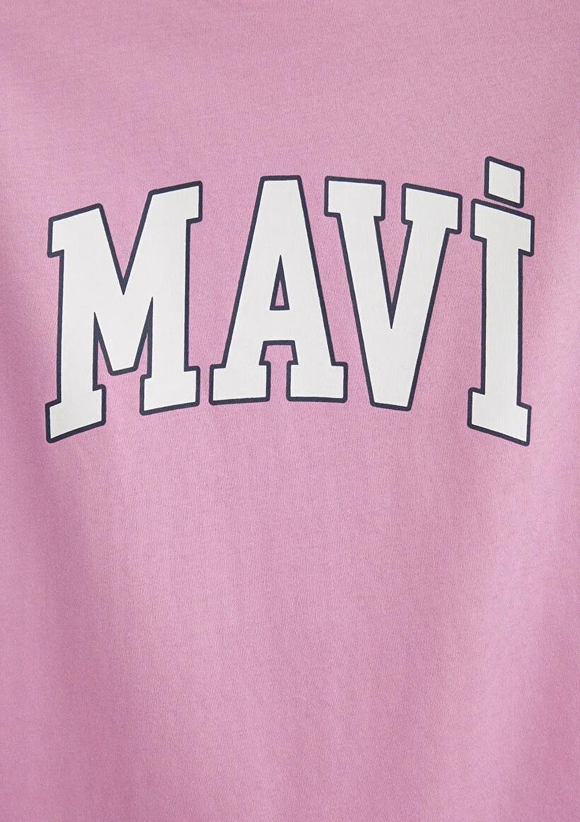 Mavi Baskılı  Gül Pembe Kadın T-Shirt 1600843-71032