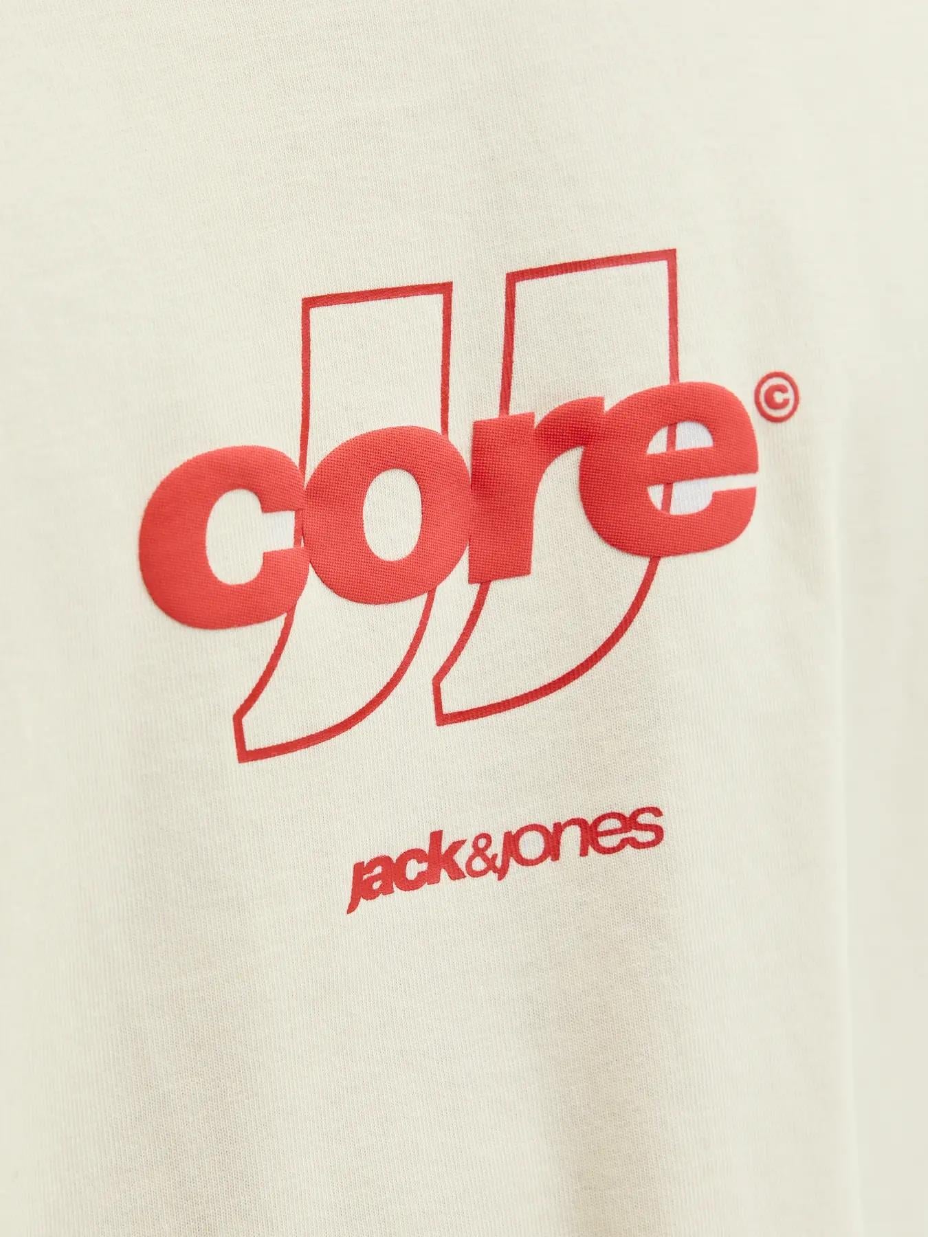 Jack&Jones Core Jcoclub Front Prınt Tee Ss Crew  Neck Erkek T-Shirt 12289868