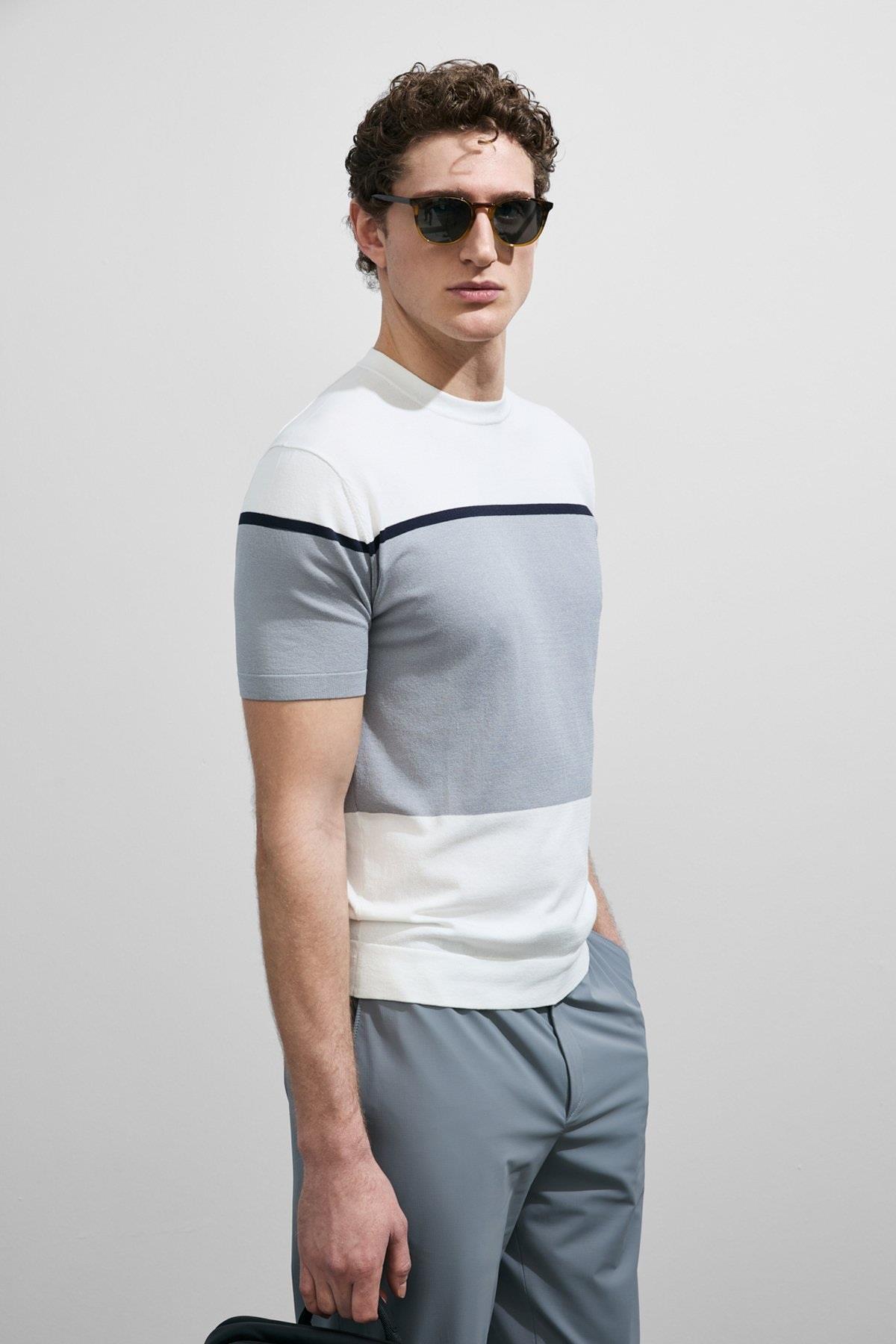 Lufian Enzo Erkek Triko T-Shirt 111090148