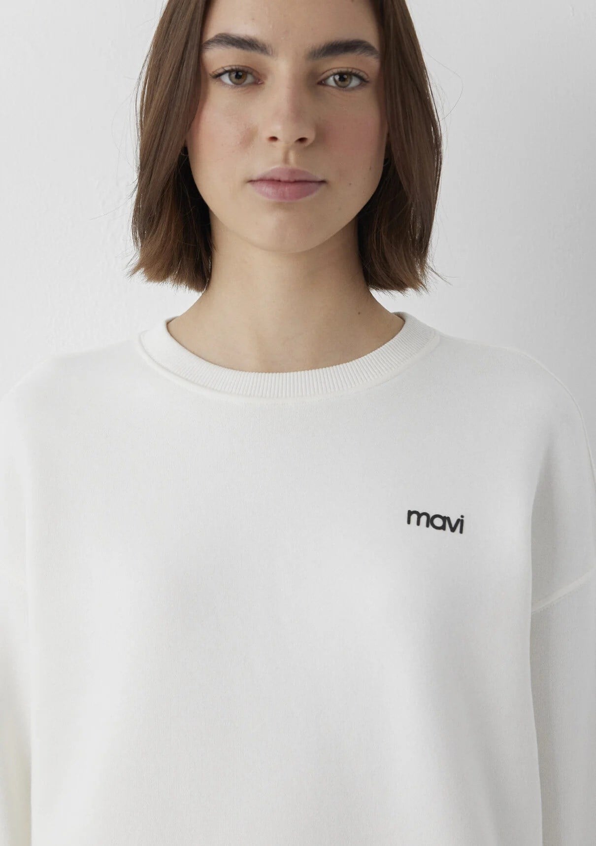 Mavi Yuvarlak Yaka Kadın Sweatshirt 1S10490-80194