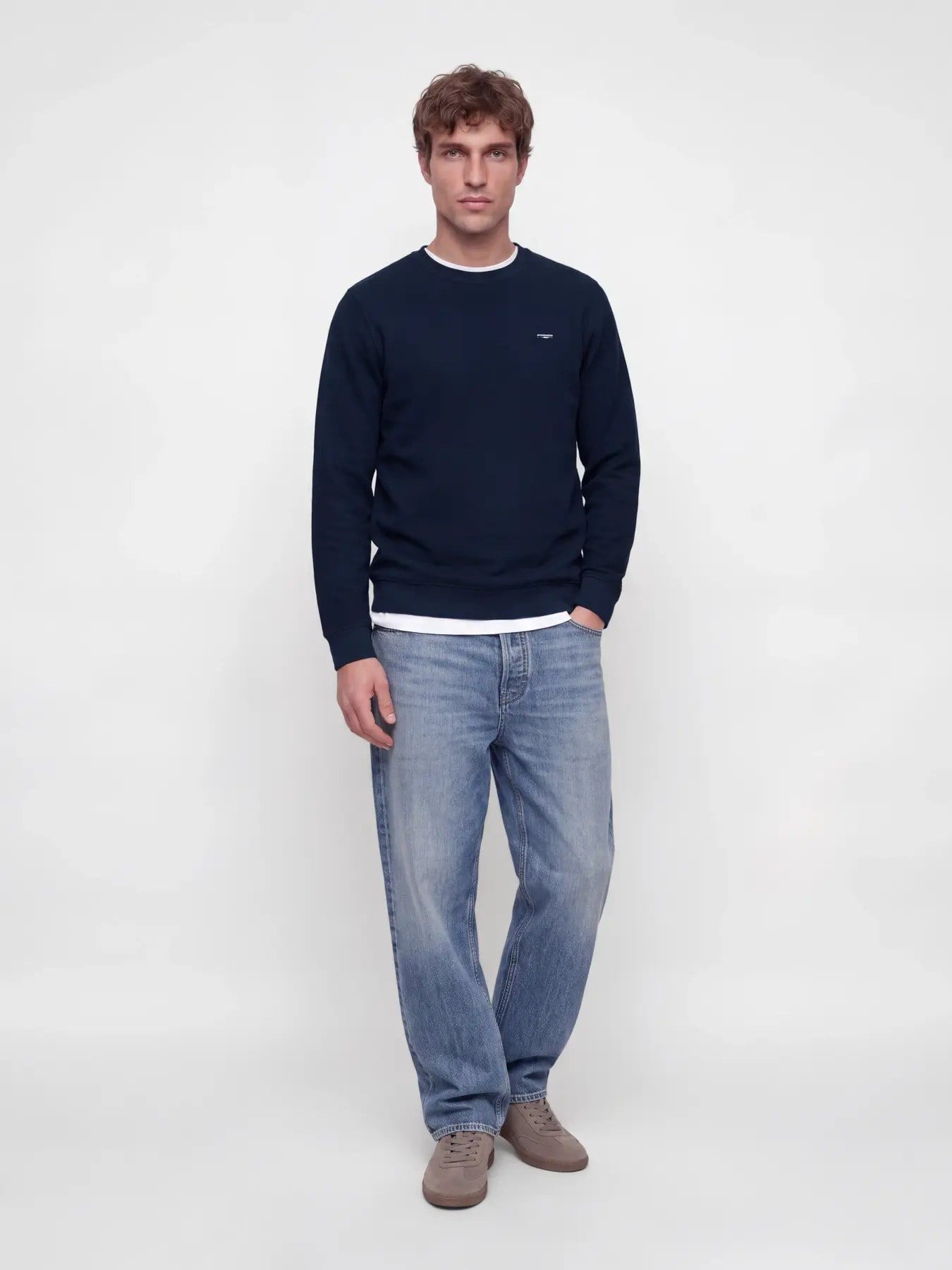 Jack&Jones Authentıc Jprblualves Structure Erkek Sweatshirt 12302739