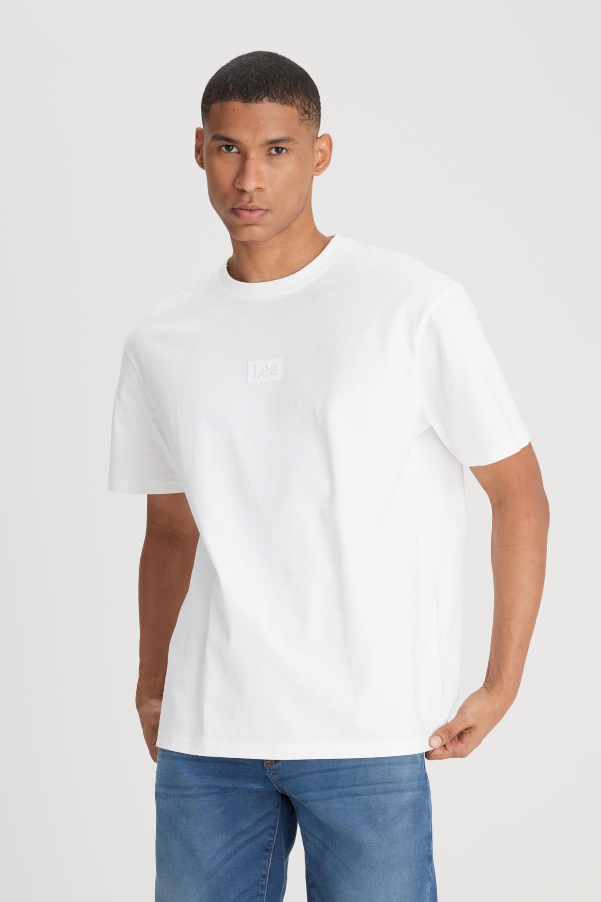 Lee Bisiklet Yaka Erkek T-shirt