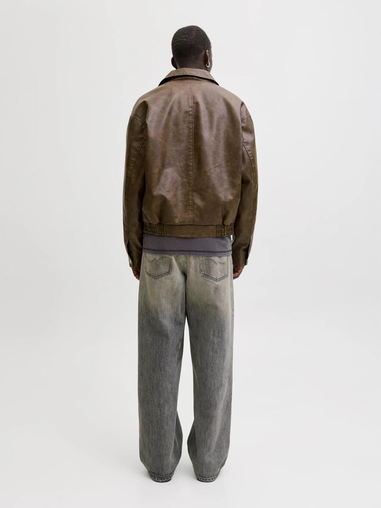 Jack&Jones Jjleon Pu Bomber Erkek Ceket 12289182