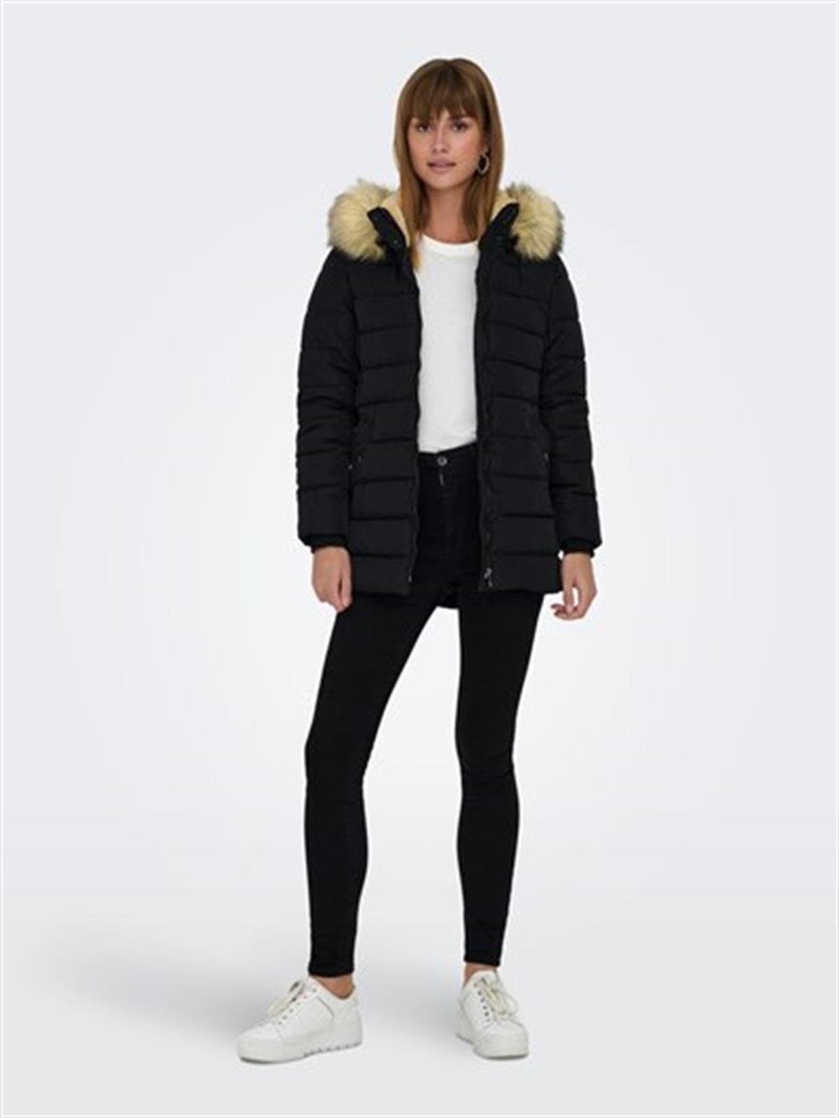 Only Onlnewcamılla Quılt Fur Hood Coat Cc Otw Kadın Mont 15304765