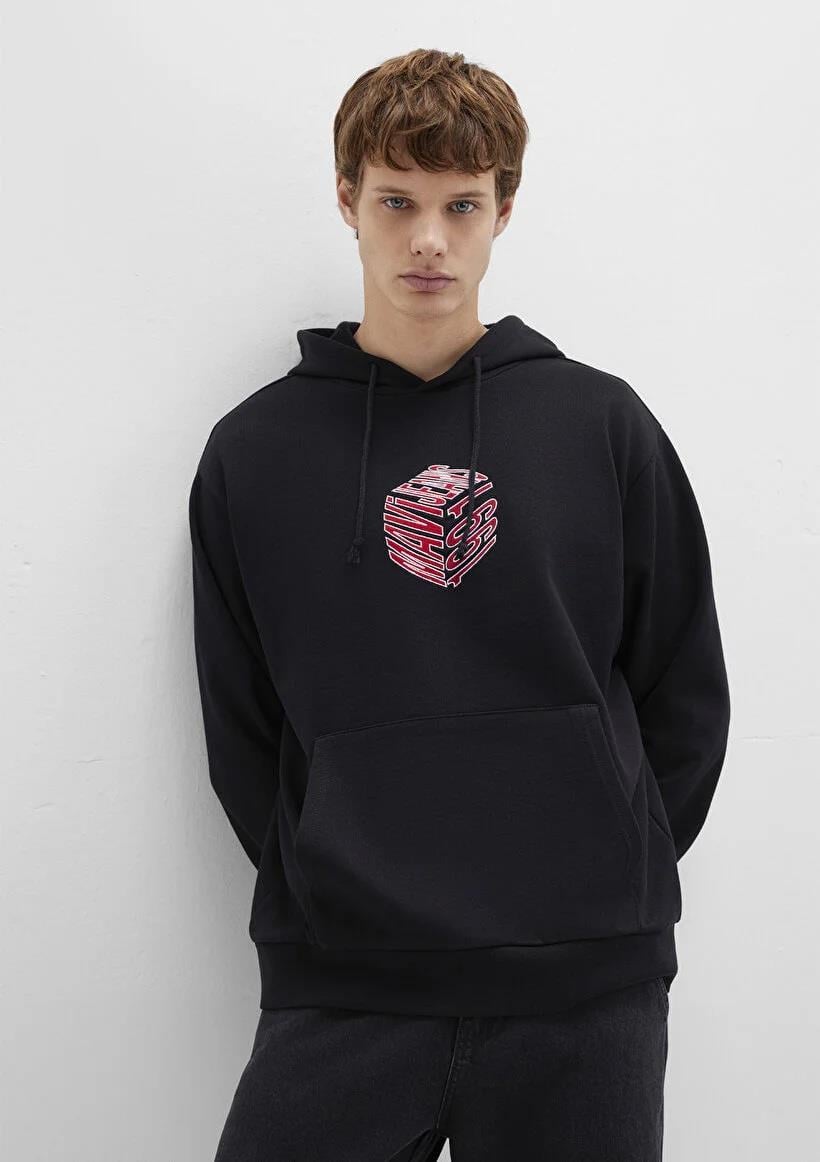 Mavi Mavi 1991 Kapüşonlu  Siyah Erkek Sweatshirt 0S10397-900