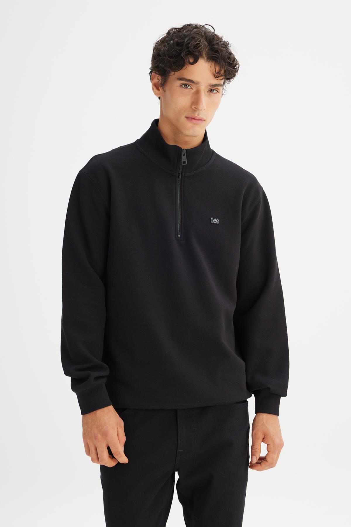 Lee Erkek Pike Interlock Half Zip Sweatshirt L2520312001