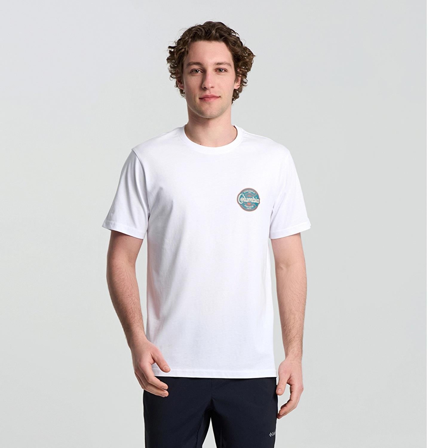 Columbia  Csc M Button Stamp Scrıpted Ss Tee Erkek Kısa Kollu T-Shirt