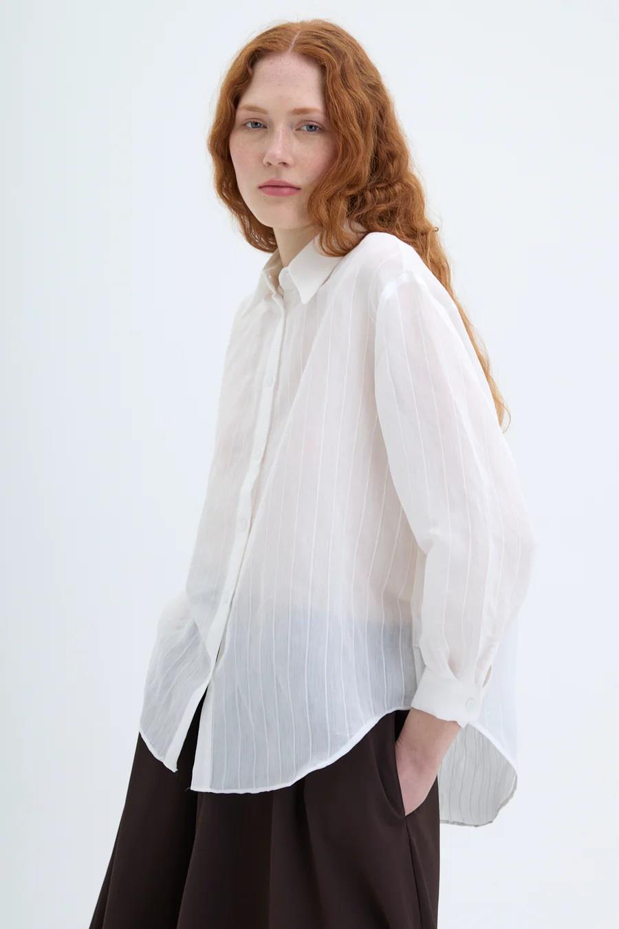 Quzu Oversize Uzun Kollu Gömlek 25YGML00188