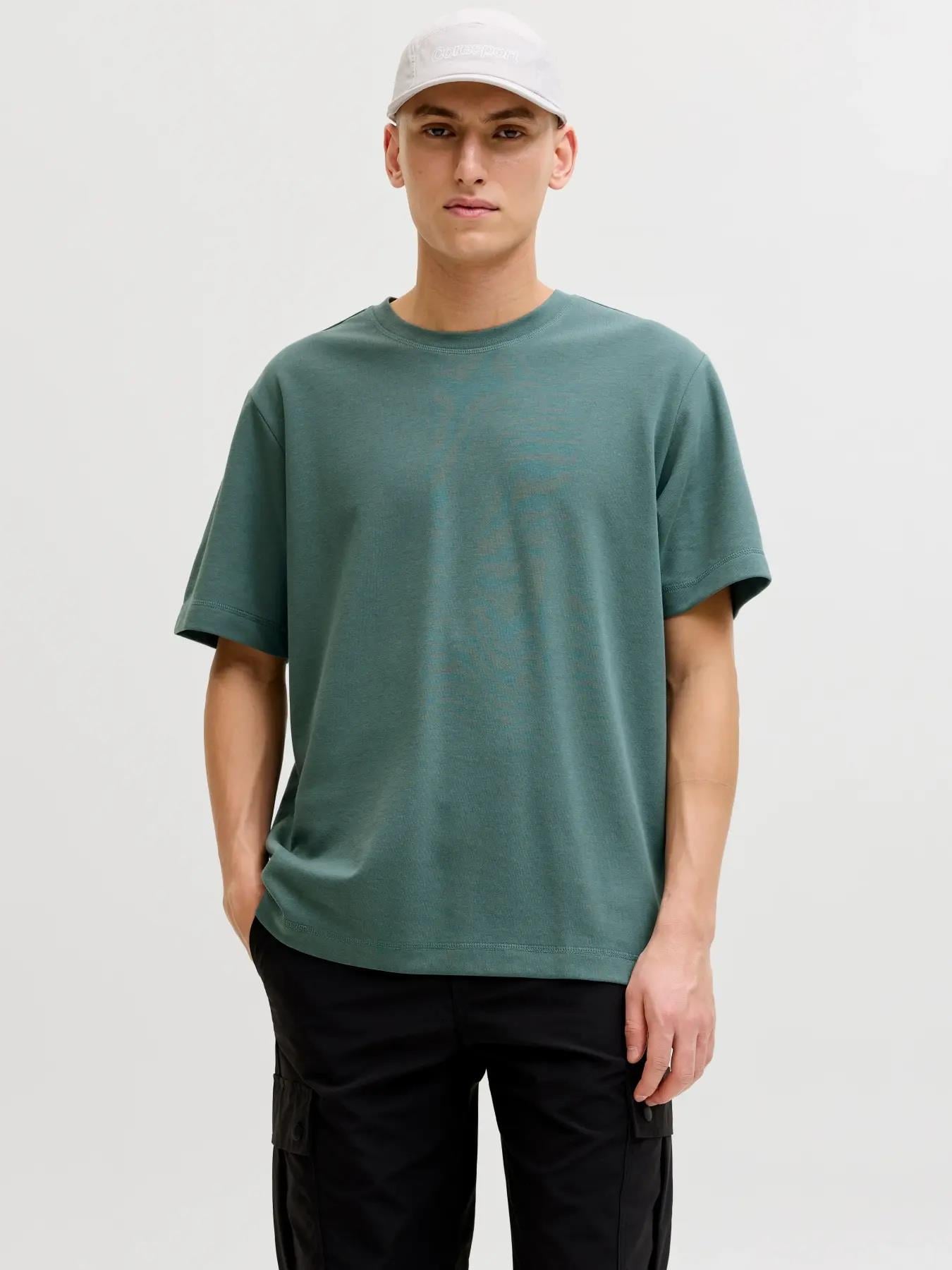 Jack Jones Jcofusıon Badge Tee SS Crew Neck LN Erkek T-Shırt-12289962