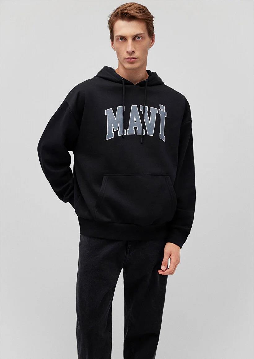 Mavi Logo Baskılı Erkek Sweatshirt 067149-902