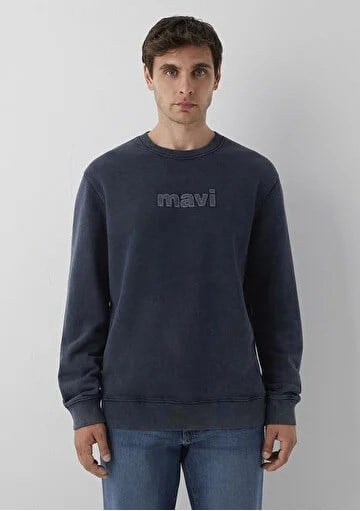 Mavi Bisiklet Yaka  Erkek Sweatshirt 0S20102-70489