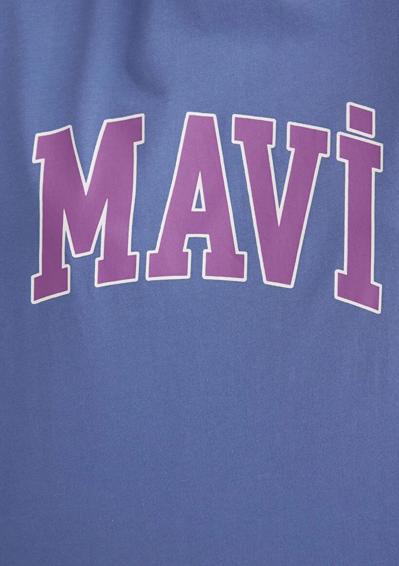 Mavi Baskılı  Bleached Denim Kadın T-Shirt 1600843-70662