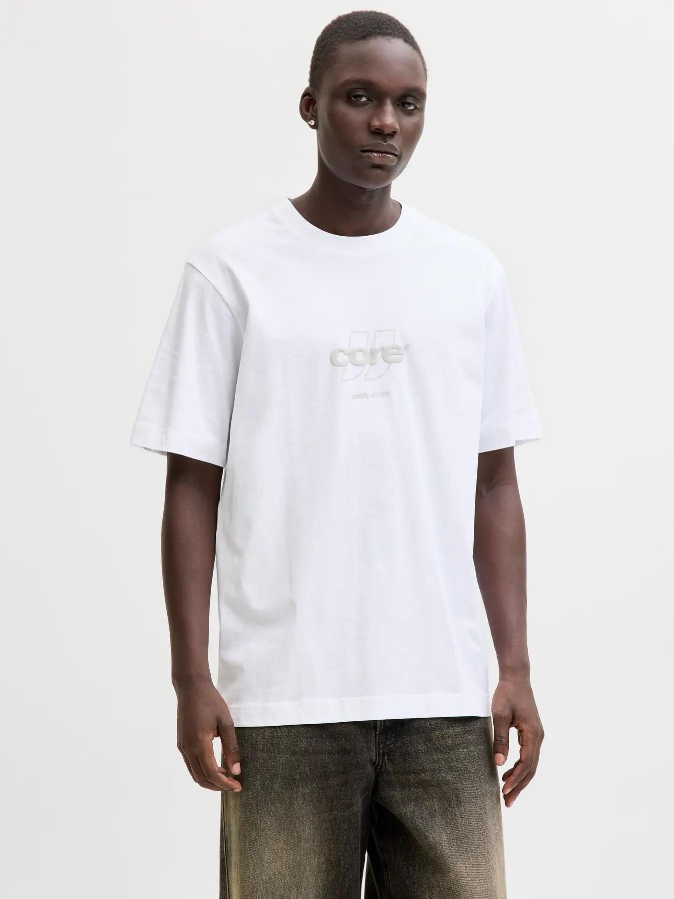 Jack&Jones Core Jcoclub Front Prınt Tee Ss Crew  Neck Erkek T-Shirt 12289868