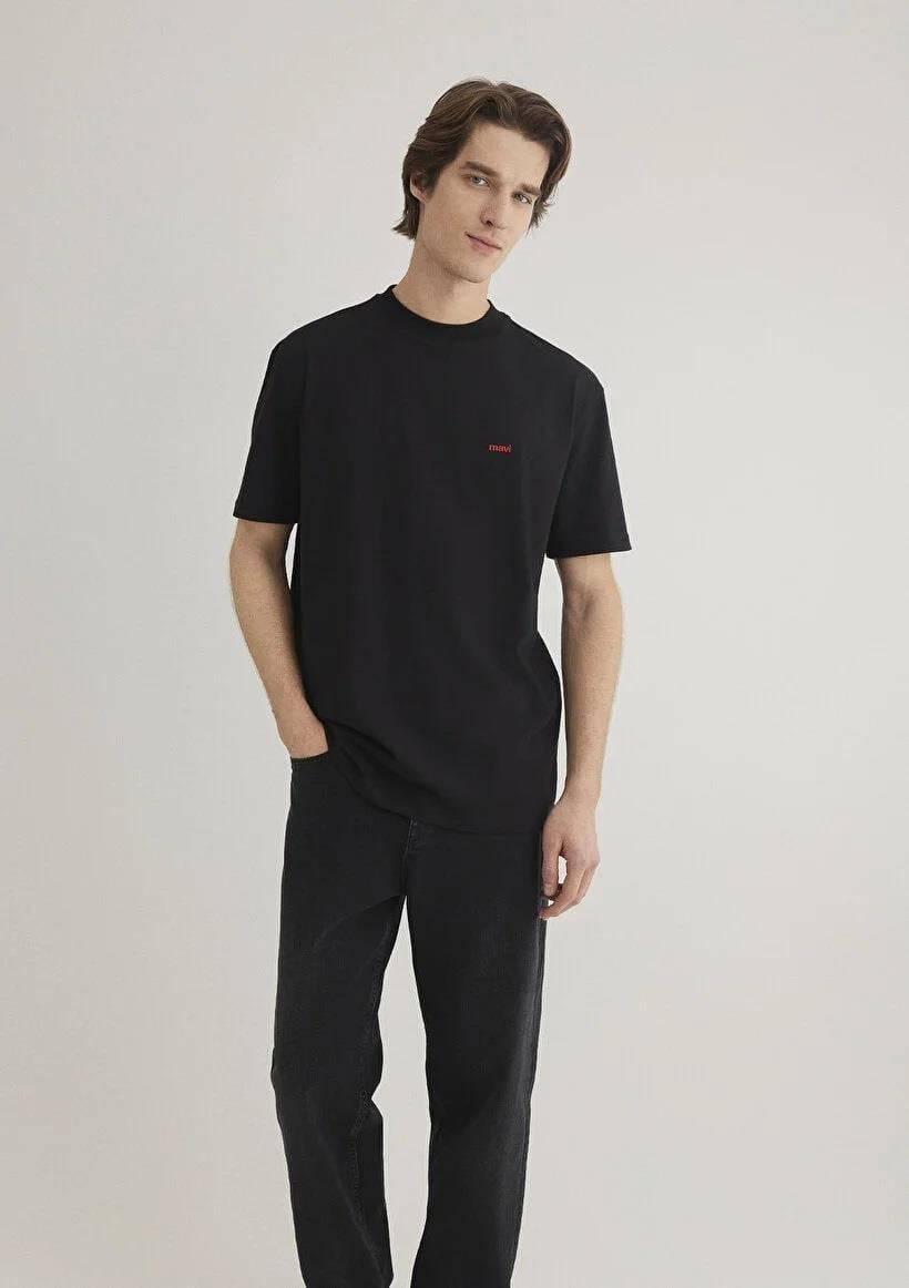 Mavi Baskılı  Siyah Erkek T-Shirt 0612216-900