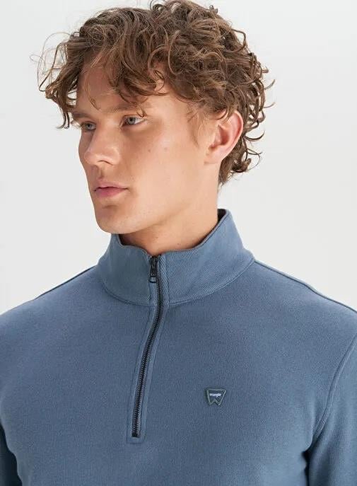 Wrangler Erkek Half  Zip Erkek Sweatshirt  W2520532405